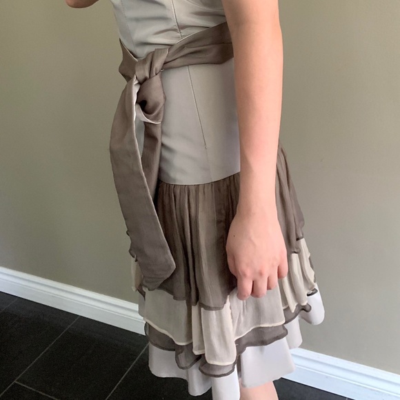 ZARA - Ruffle fit & flare dress - Picture 6 of 9